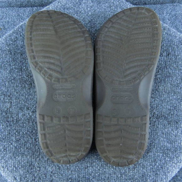 Crocs Women Flip Flop Sandal Shoes Brown Synthetic Size 7 Medium - Picture 7 of 9